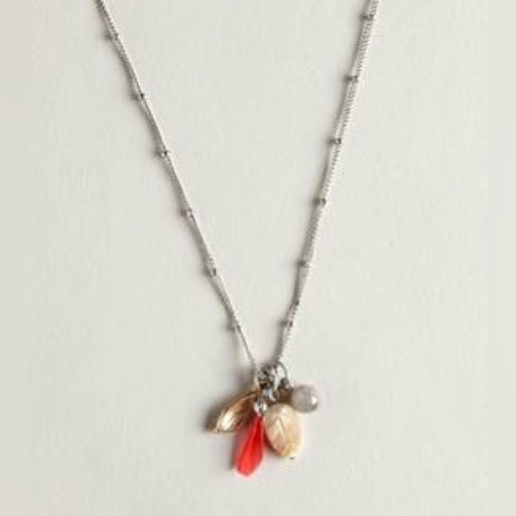 Y2k Aeo Silver Dainty Bohochic Charm Necklace 40$